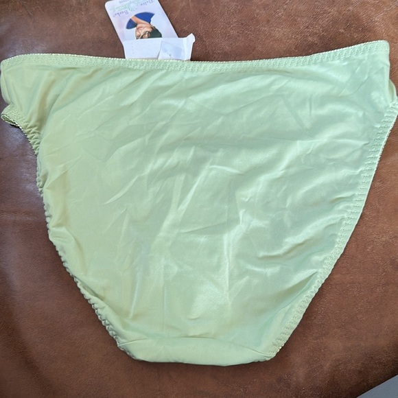 Light Green Embroidered Bikini Panties - Picture 2 of 5